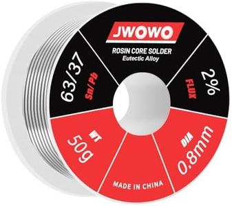 Rosin Core Solder Wire for Electrical Soldering(0.8mm/50g),By JWOWO