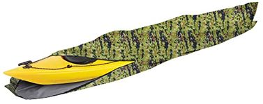 iCOVER 13ft Kayak Cover- Water Proof Heavy Duty Kayak/Canoe Cover Fits Kayak or Canoe up to 13ft Long and Beam Width up to 30in, Camo K6504B-SS