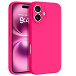 BENTOBEN for iPhone Plus Phone Case, iPhone Plus Magnetic Case [Compatible with Magsafe] Slim Fit Silicone Soft Rubber Bumper Shockproof Drop Protective Girls Women Boys Cover, Hot Pink