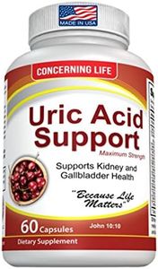 Uric Acid Support, Cleanse & Kidney Function Control - Supports A healthy Natural Gout Inflammation - Herbal Cleanse Detox for Joint Pain Swelling & Stiffness Includes Tart Cherry, Celery Seed Extract