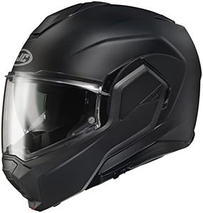 HJC i100 Men's Street Motorcycle Helmet - Semi-Flat Black / Large