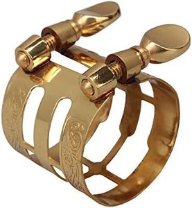BQLZR Alto Saxophone Mouthpiece Ligature Gold