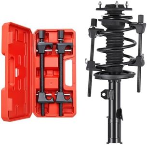 VEVOR Suspension Strut Compressor 2 PCS High Performance Coil Spring Compressor Tool with 265mm Reach, Compatible with 22mm Hex Sockets, Fits Car Truck Motorcycle Black 1200kg Load Capacity