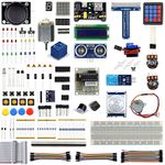 Electrobot Ultimate Starter Learning Kit for Raspberry Pi 3 w/Tutorial, ADXL345, GPIO Cable, DC Motor, HC-SR04 Ultrasonic Distance Sensor, LED Displays with Code (Python & C) and Tutorial CD