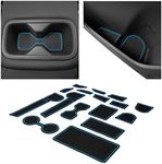 CupHolderHero fits Nissan Altima Accessories 2019-2024 Premium Custom Interior Non-Slip Anti Dust Cup Holder Inserts, Center Console Liner Mats, Door Pocket Liners 16pc Set (Blue Trim)