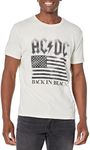 Lucky Brand Men's ACDC Flag Graphic Tee, Whisper White, Medium