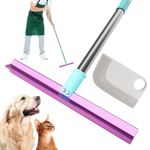 Carpet Rake with 57" Long Handle for Dog Hair Remover,Double Sided,Push or Pull,Easy to Work,Upgrated Carpet Brush for Pet Hair,Reusable Lint Rollers