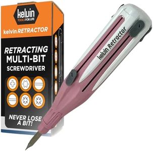 Kelvin Tools Retractor - Retractable All-In-One Screwdriver Quick Change Phillips Head and Flat Head Screwdriver, Upgraded Retract-A-Bit Screwdriver, Durable & Lightweight - MADE in NORTH AMERICA