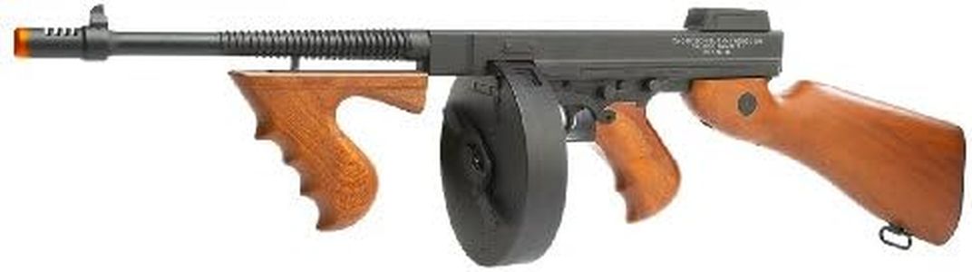Soft Air Thompson 1928 Electric Powered Airsoft Gun with Adjustable Hop-Up, 400-450 FPS, Black, One Size, (43901)