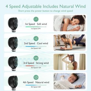 Momcozy Portable Stroller Fan – Black, Rechargeable