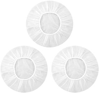 Shower Caps, 3 Pcs Waterproof Bath Caps Plastic Reusable Shower Caps Elastic Band Bath Hair Hat for Women Ladies Spa Salon