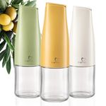 itsufirst® Olive Oil Dispenser Bottle 500ml (Pack Of 1), Auto Flip, Non Drip, Leak Proof, Glass Oil Bottles For Kitchen, Vinegar Drizzler for Cooking, Oil Pourer, Pack Of 1, Sunshine (Yellow)