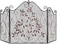 DFQF Fireplace Guard Elegant Leaf F