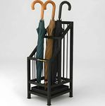 Basic Build Metal Umbrella Stand Black Stylish & Multipurpose Metal Rack Storage Bucket for Umbrellas, Sports Equipment with Detachable Drip Tray Easy to Clean Made in India Design (Black)
