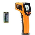 KETOTEK Laser Thermometer Gun Infrared Thermometer Digital Non Contact Food Thermometers -50℃ - 600℃ (-58-1112℉) IR Thermometer Professional Grade Temperature Tester Recorder (not for human)