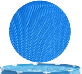 Round Solar Pool Cover,6/8/10/12/15 Ft Solar Blanket,Round Thermal Pool Cover, Retains Heat, Reduces Evaporation,for Outdoor, Garden, Backyard