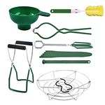 Chalkalon Canning Tool Set - 430 Stainless Steel Canning Essentials Boxed Set, 6 Piece Canning Supplies Starter Kit, Jam Making Equipment,Canning Essentials Boxed Set for Normal Wide Neck Bottles