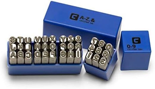 Capri Tools CP23100-14LN Professional 6mm Letter and Number Stamp Set, 36-Piece