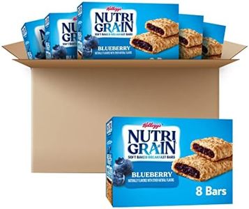 Nutri-Grain Soft Baked Breakfast Bars, Blueberry, Real Fruit, Whole Grain Snack, 1.3 oz Bars (48 Bars)