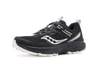 Saucony Women's Excursion TR17 Trail Running Shoe, Black/White, 8.5 W US