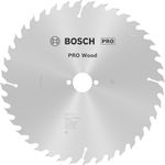 Bosch 1x PRO Wood Circular Saw Blade for Corded Table Saws (for Softwood, Hardwood, Ø mm, Professional Accessory Table Circular Saw)