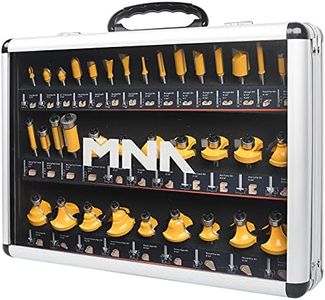 MNA Router Bits 35 Pcs Set, 35 Pieces 1/4 Inch Shank Router Bit Kit. American Router Bit Set Complete Set.