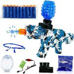 Gel Blaster Gun Airsoft Gun Automatic Foam Blaster Water Gun for Adults for Outdoor Activities Shooting Time with 5000 Air Pistol Gun for Adult Original Eco Water Ball Gun Age 14 (Blue - Ak 47s Gun)