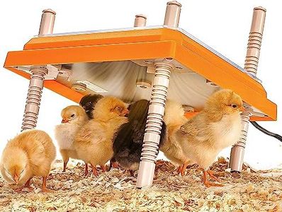 DDSNTY Brooder Heater for Chicks 12” x 12” for 20 Chicks Chicken Brooder with Adjustable Height Brooder Plate Keep Chicks Warm and Cozy - Easy to Clean Heat Plate for Chicks - Chick Heater 22 W Orange