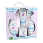 Live Clean Baby Skincare Essentials Gift Set, Soothing Oatmeal Relief, 4 Piece