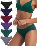 Levao Womens Underwear Cotton-Sexy Low Rise Bikini Panties-Breathable Briefs-Cheeky Soft Multipack S-2XL