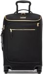 TUMI - Voyageur Leger International Carry-On - Carry On Luggage for Women & Men - Luggage Carry On with Wheels - Suitcases for Women & Men - Black/Gold