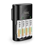 EBL Rechargeable AA Batteries 4 Pac