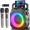 [Newest] Karaoke Machine with 2 Wireless Microphones: Karaoke Speaker Microphones for Adults Kids - Portable Bluetooth Speaker for TV Phone Tablet - Karaoke Gift for Party Outdoor PA Power-Amplifiers