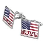 President Trump American Flag Squar