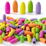 Mr. Pen- Pencil Erasers Toppers, 120 Pack, Colorful, Erasers for Pencils, Pencil Top Erasers, Pencil Eraser, Eraser Pencil, Pencil Cap Erasers, Eraser Caps, Eraser Tops, Pencil Topper Erasers