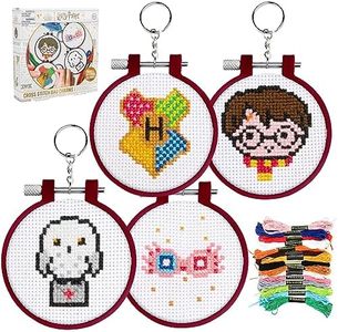 Kit de broderie Harry Potter - Officiellement licencié, Activité facile pour les débutants, Kit de couture pour fans de films
