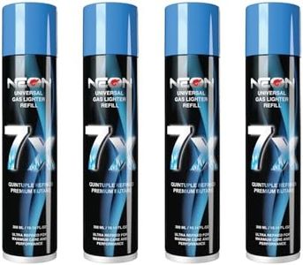 Neon 7X Butane Fuel, Refill Butane for Lighters, Torch, Gas Canister (4)