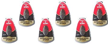 Kiwi Express Shoe Shine Sponge, Black 0.2 fl oz (pack of 6)