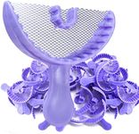 Anterior Bite Registration/Impression Tray, Plastic with Non-Tear mesh, Disposable Rigid Plastic Frame with Strong mesh Netting & Ergonomic Handles, Non-sterile Purple 35/ Bag…