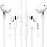 2 Pcs Wired Earbuds in-Ear Headphon