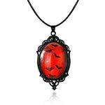 Halloween Necklace Black Choker Necklace for Women Vampire Necklace Witch Necklace Gothic Bat Necklace Spider Snake Pendant Choker Halloween Costume Jewelry for Women