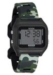 NIXON Ripper A1399 - Black/Camo - 100m Water Resistant Men's Digital Sport Watch (36.5mm Face, 20mm Silicone Band) - Made with Recycled Ocean Plastics, Black / Camo, One Size, Ripper