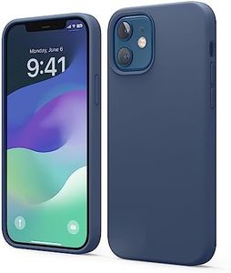 elago Liquid Silicone Case Designed for iPhone 12 Case & Designed for iPhone 12 Pro Case (6.1"), Premium Silicone, Full Body Protection : 3 Layer Shockproof Cover Case (Blue)