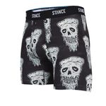 Stance Boxer Brief - PIZZA FACE, Black White,