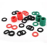 60pcs Garden Hose Washers Rubber, Washers Seals Ring Heavy Hose Gasket Water Hose Gasket Fit All Standard 3/4 inch Garden Hose and Water Faucet Fittings Garden Hose Accessories