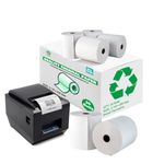 (20) Rolls 3-1/8"x 200' Thermal Receipt Paper Rolls, (80mm) Printer Paper Fits All POS Cash Registers, BPA Free