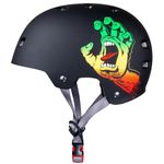 Bullet Santa Cruz Screaming Hand Helmet - Rasta (Large To X-Large)