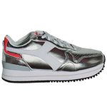 Diadora Women's Olympia Platform Wn Gymnastics Shoe, Silver Metalized, 4.5 UK