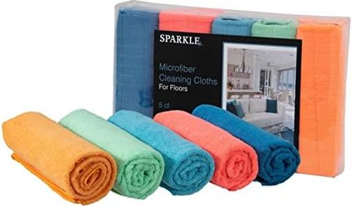 Superio Microfiber Squeegee Towel Extra Large Miracle Cloth 20 x 30 Streak Free Microfiber Floor Cloth-Rag for Cleaning House, Kitchen, Bathroom-Scratch Free-Multi Colored, 5 Pack