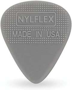 D'Addario Accessories Nylflex Guitar Picks - Nylon Guitar Picks with Grip - Great for Vintage Electric Sounds and Acoustic Strumming - 10 pack, Heavy (1.00mm)